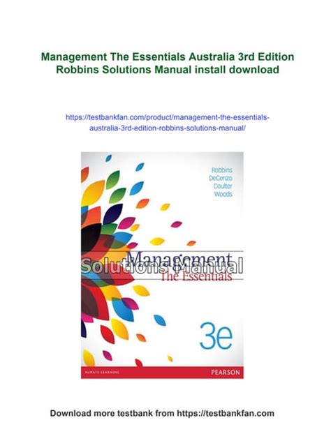 Management the Essentials 3rd Edition Robbins માટે ઇમેજ પરિણામ