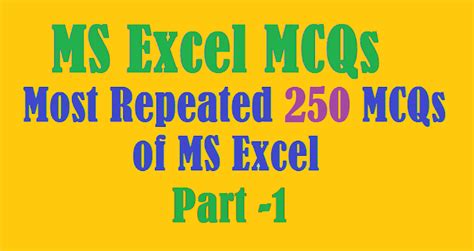 Image result for Excel Basic MCQs