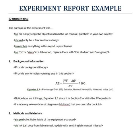 Format for Experiment Report に対する画像結果