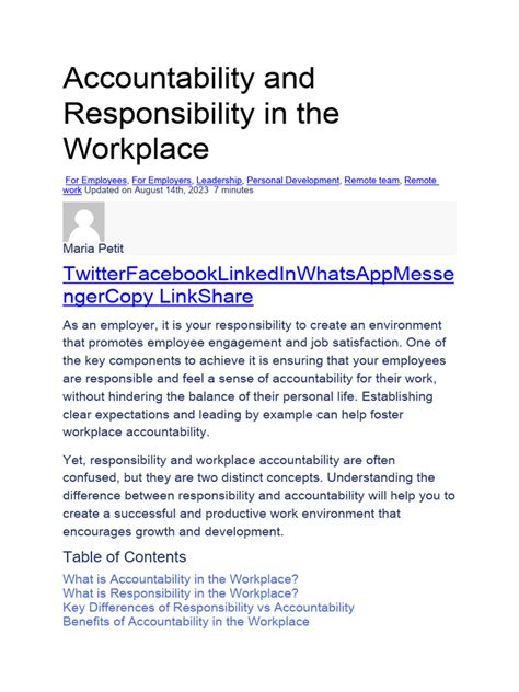 Image result for Responsibility in Workplace