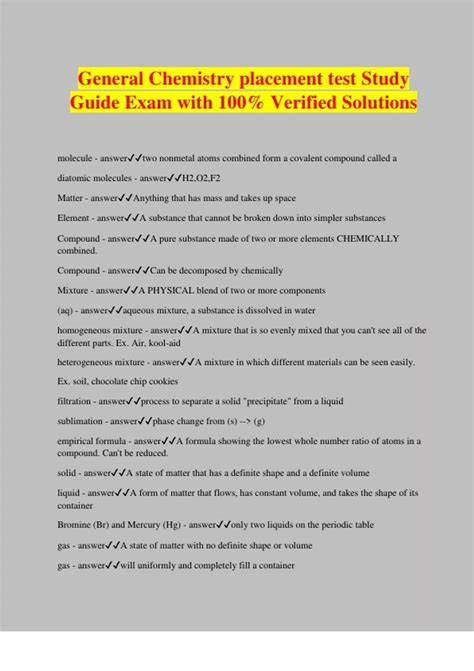 Toradh íomhá ar Placement Test Study Guide