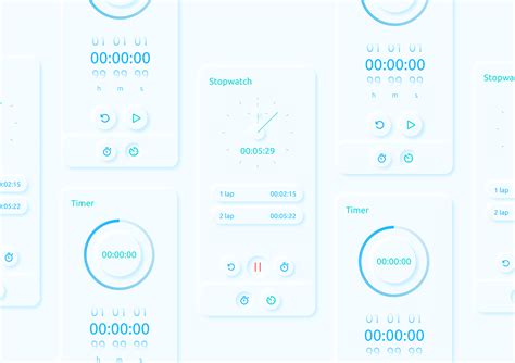 Timer App UI に対する画像結果
