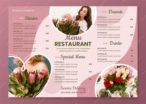 Afbeeldingsresultaten voor Simple Horizontal Restaurant Menu Design