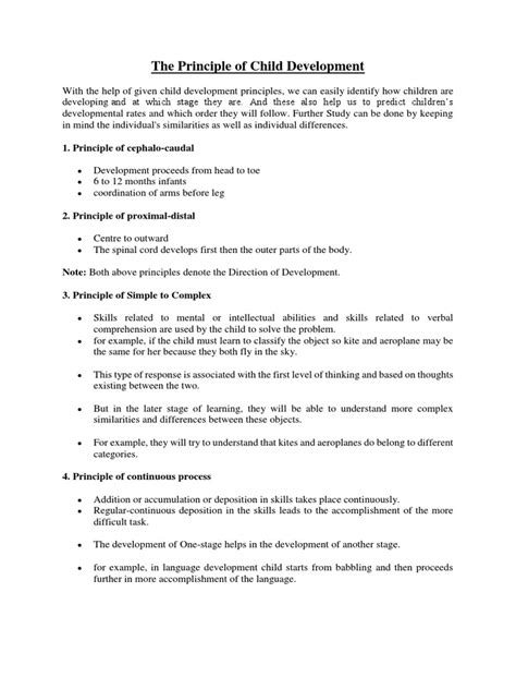 Afbeeldingsresultaten voor Core Principles of Child Development