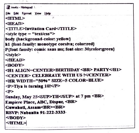 Image result for Graphical Elements Codings in HTML Class 10