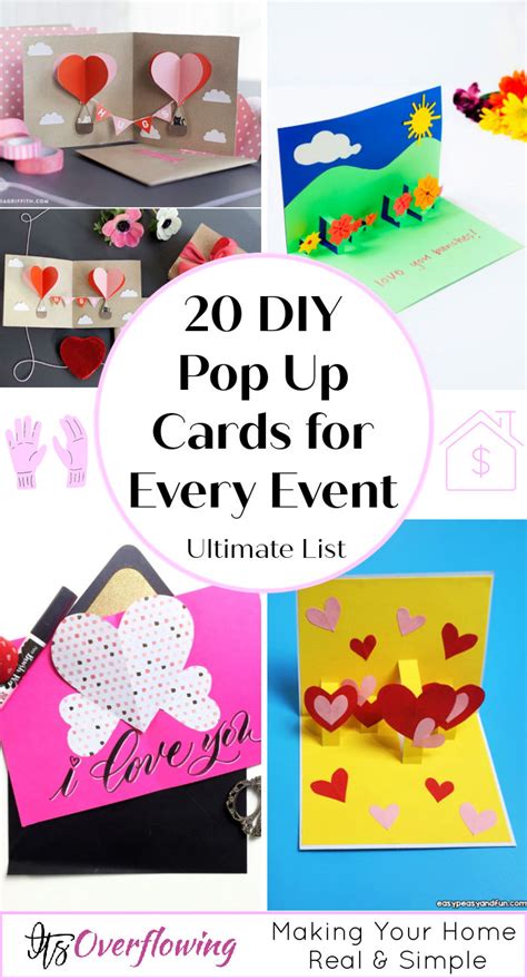 How to Make a Pop up Card (20 Easy DIY Pop Up Cards)