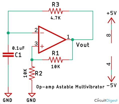 Image result for Bistable Multivibrator Using Op Amp Circuit