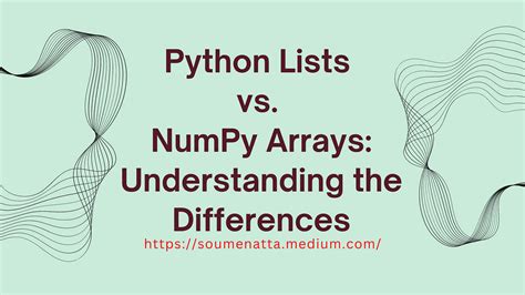 Image result for Explain the Difference Between a Python List and a Numpy Array