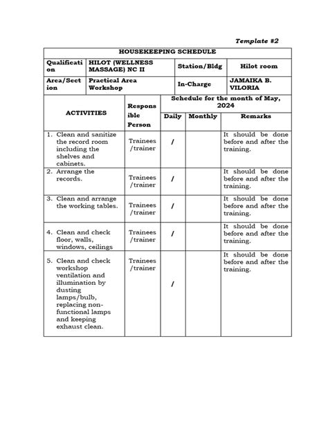 Image result for Housekeeping Theme Program Layout