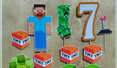 Number 7 Minecraft Topper に対する画像結果