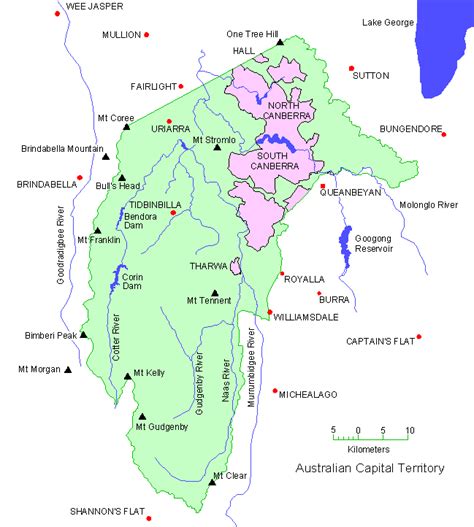 Image result for Australian Capital Territory Map