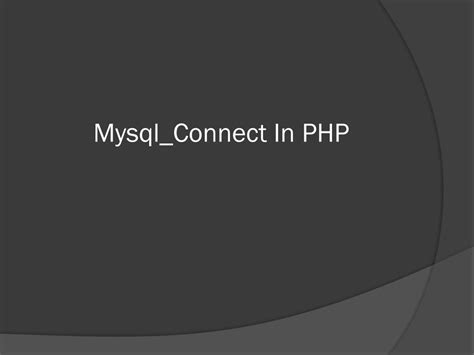Image result for PHP MySQL Connect