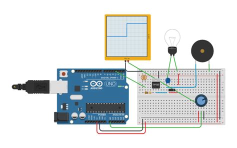 Toradh íomhá ar PWM Generator Using Arduino with Potentiometer Simulation in Tinkercad