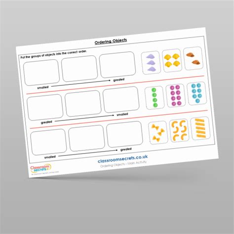 Ordering Objects Worksheet માટે ઇમેજ પરિણામ