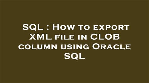 Image result for SQL Extract From XML