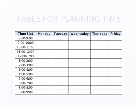 Image result for Project Planning Table