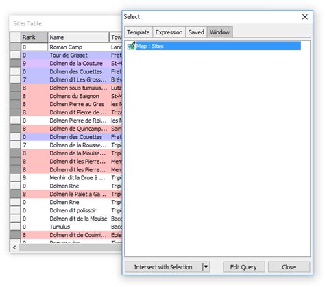 Image result for Table Selector within Dialog