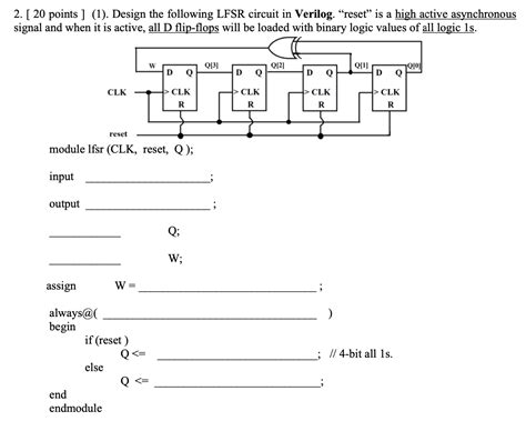 Image result for 8-Bit LFSR Verilog Code
