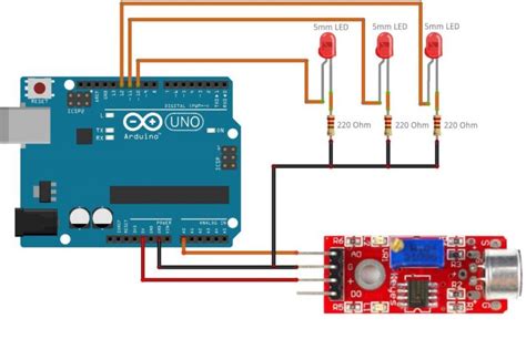 Microphone Sensor Arduino Schematic に対する画像結果