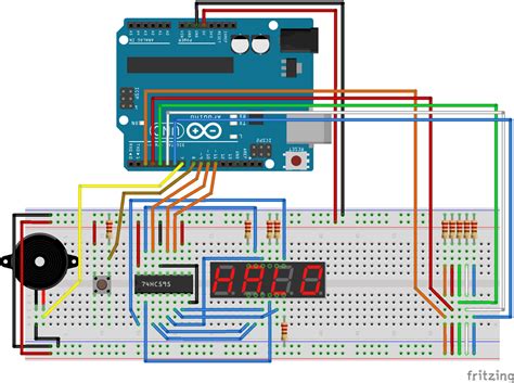 Toradh íomhá ar Arduino 74HC595 7-Segment