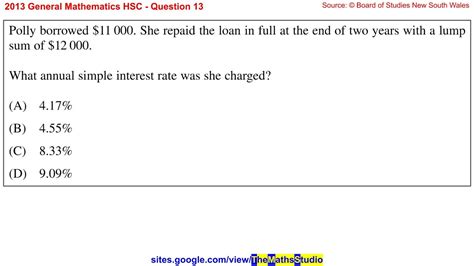 Image result for Simple Interest Formula HSC Math General