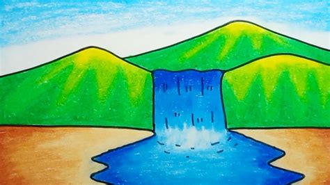 Image result for How to Draw Waterfalls Easy