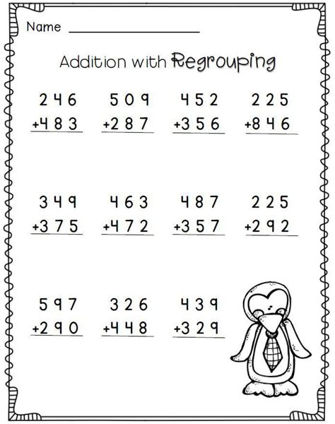 2nd Grade Math Practice Sheets Printable に対する画像結果