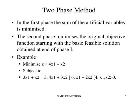 Afbeeldingsresultaten voor Phase 1 Simplex Algorithm