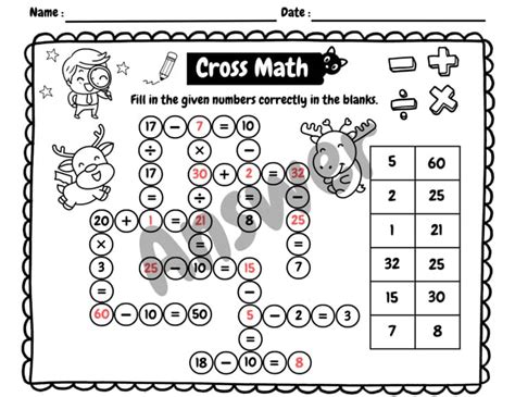 Cross Math Sheets に対する画像結果