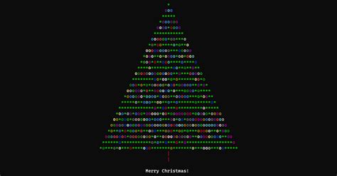 Résultat d’images pour Christmas Tree Text ASCII