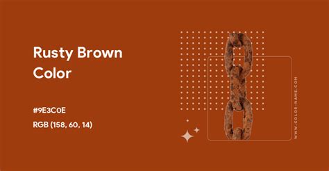 Image result for Rust Brown Color