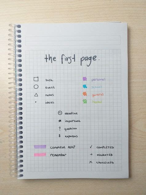 Résultat d’images pour First Page Notebook Paper