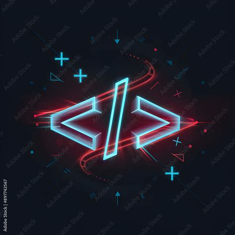 Toradh íomhá ar Neon Code Symbol