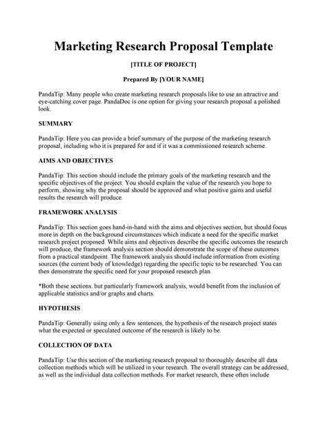 Image result for Example Research Proposal Template