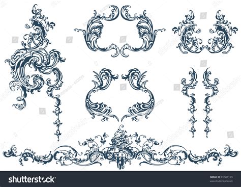Image result for Vector Rococo Pattern