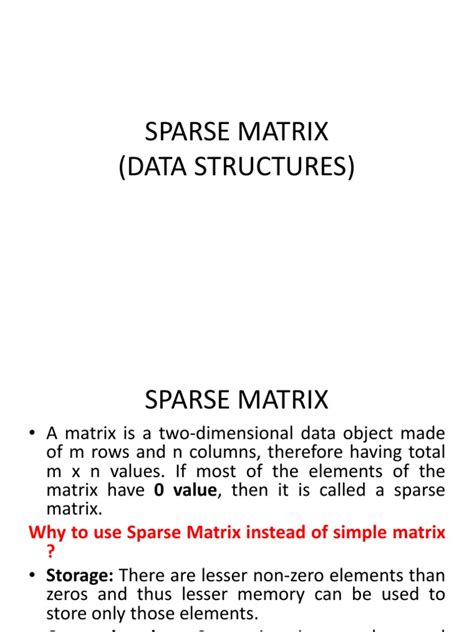 Sparse Matrix Defination に対する画像結果