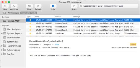 Image result for Mac OS X Console