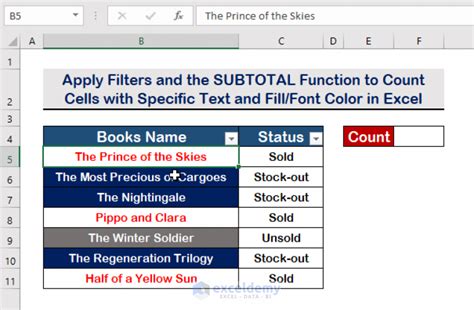 Image result for How to Count Cell with Fill Color