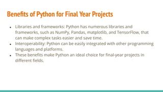 Final Year Project Topic for Computer Apllication with Python に対する画像結果