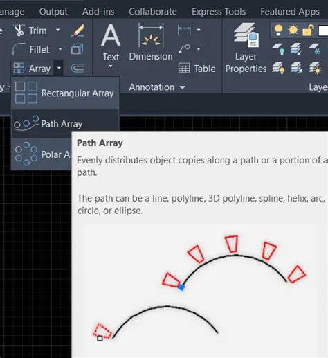 How to Use Array in AutoCAD に対する画像結果