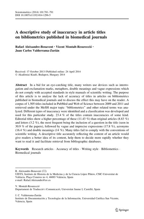 Image result for Examples of Descriptive Title