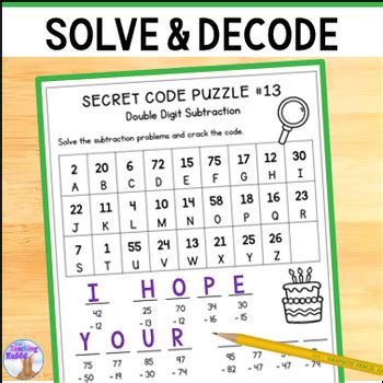 Image result for Math Code Word Worksheet PDF