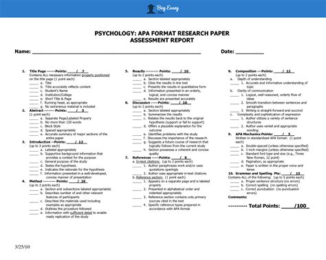 Image result for APA Format Psychology Research Paper Example