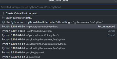 Image result for Change Python Version Visual Studio Code
