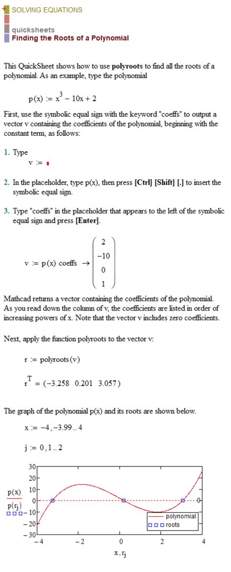 Image result for Mathcad Poly Roots