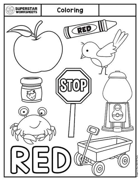 Image result for Color:Red Printable Color