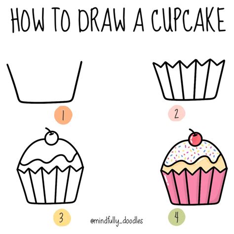 Image result for Simple Cupcake Drawing