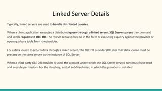 Image result for MS SQL Server Linked Server