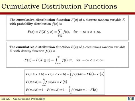 Image result for Continuous Cumulative Distribution Function
