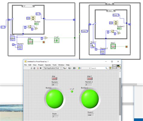 LabVIEW VI Easy Example に対する画像結果